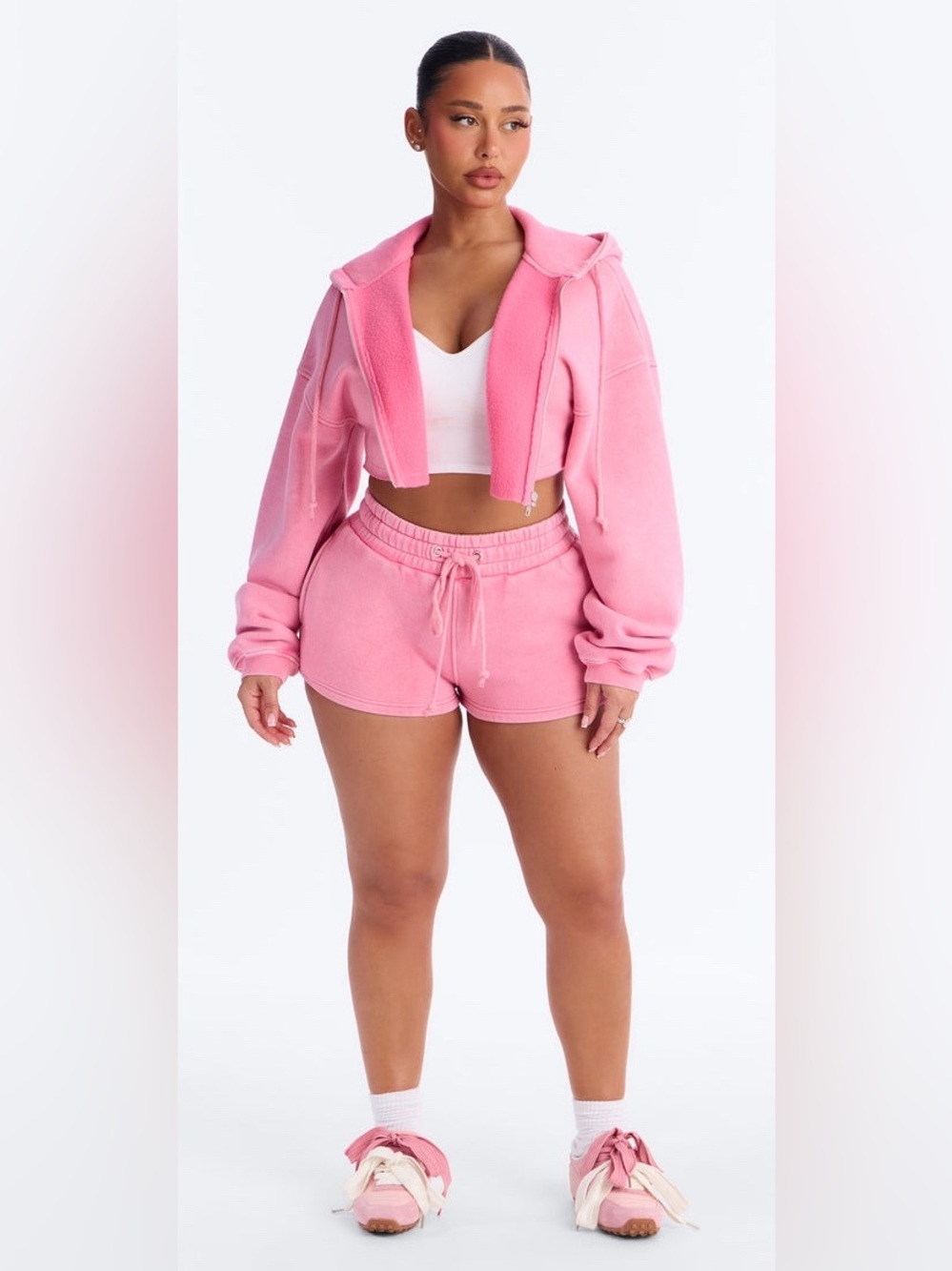 FASHION NOVA ON THE GO WASHED SHORT Set